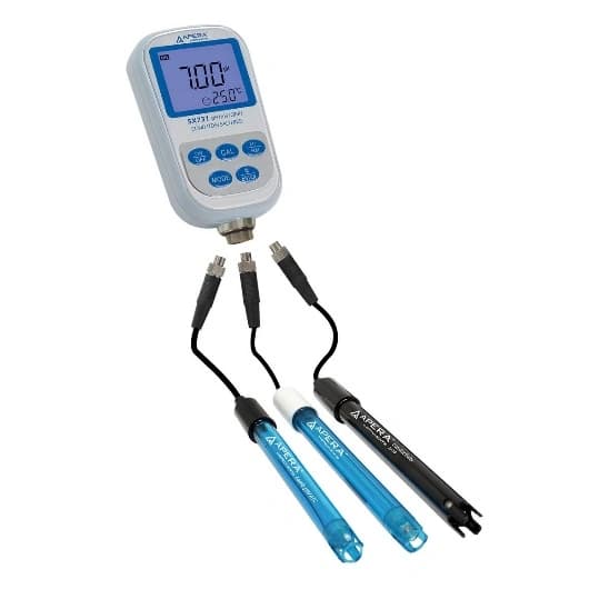 SX731 7-in-1 Portable pH/ORP/Conductivity/TDS/Salinity/Resistivity Meter Kit